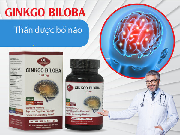 Thuốc bổ não Ginkgo Biloba Olympian Labs